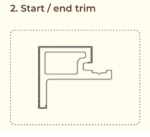 [TPDCASVIC17] Wood EVO Deep Castellation Cladding Vic Ash 76x51 3.6  Starter Trim