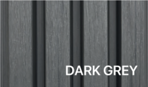 [TPDCASDAR03] Wood EVO Deep Castellation Cladding Dark Grey  216x33 2.4 (buy 40 or more)