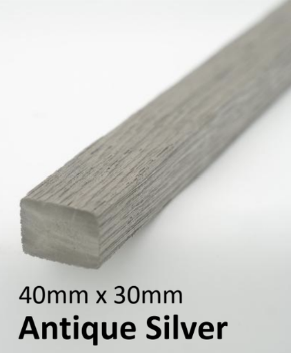 [TPDBATANT03] Wood Evo Screening/Batten Antique Silver 40x30 5.4