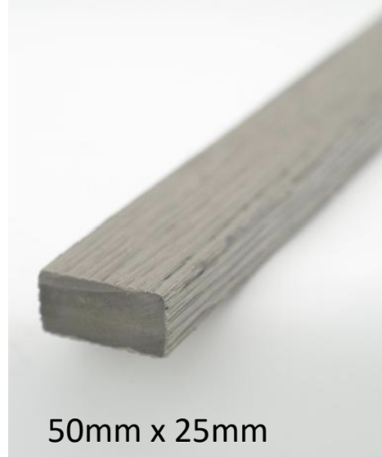 [TPDBATANT01] Wood Evo Screening/Batten Antique Silver 50x25 5.4