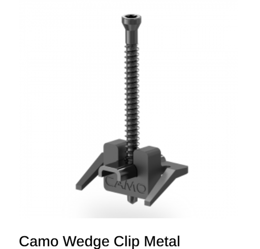 [DUNINNACC130] Camo Wedgemetal Clips For Metal box of 450 (23 M2 Coverage)