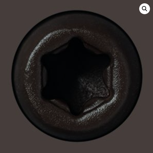 [DUNINNSMO140] Innowood PLUS-DEK Smoked Walnut Headcote Captor 316 Stainleess (#71 Chocolate) Metal Box of 100