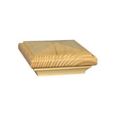[HAMAC031R] 100mm Pyramid Post Capital H3 Treated Pine (fits 100mm post)