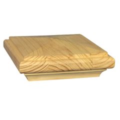 [HAMAC042R] 140mm Pyramid Post Capital H3 Treated Pine (fits 140mm post)