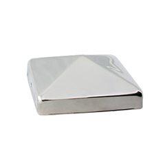 [HAMAC047XXS] 90mm Metal Post Cap Stainless Saturn (fits 90mm post)