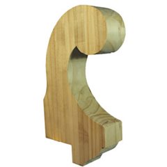 [HAMAG032R] Gooseneck Roof Finial No.1 390 x 225 x 64 H3 Treated Pine