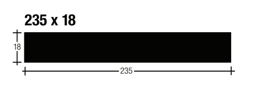 [WOMWINWPR235018P] Pine F/J Window Reveal W/Proof Primed Grey Dressed P/Round 235x18 5.6 