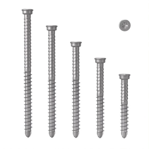 [SCRDECTSIL500500] Anchormark S2 304  Decking Screws For Timber Silver 50mm 5.5  (12G/10GH) Box 500 (6636015)