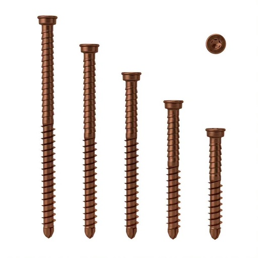 [SCRDECTVIN500500] Anchormark S2 304  Decking Screws For Timber Vintage 50mm 5.5 (12G/10GH) Box 500 (6636215)