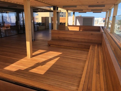 [TIMBLASLEE120018C24] Shiplap Eased Edge Blackbutt Dressed 120x18  (18mm Gap) 2.4