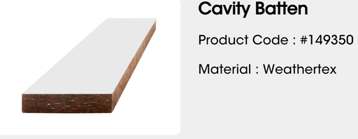 [FORWCAVBA] Weathertex Cavity Batten 1220x45x9.5mm (149350)