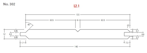 [TRUVJ140012] Baltic Pine VJ 302 H3 Reversable 140x12 (133 Cover) 5.4 (can oil or Paint)