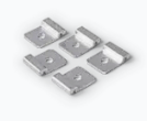 [FUTALUHOLPAC50] Extruded Aluminium Hold Down Bracket for 50mm or 90mm Joists (pack 50)